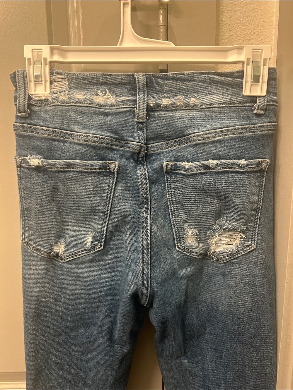 Flying Monkey Distressed Flare Jeans for Women - Picture 7 of 10